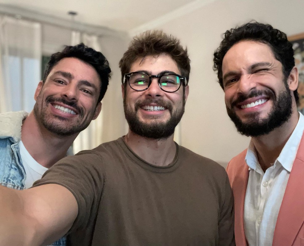 Cauã Reymond, Rafa Vitti e Rainer Cadete — Foto: Reprodução/Instagram