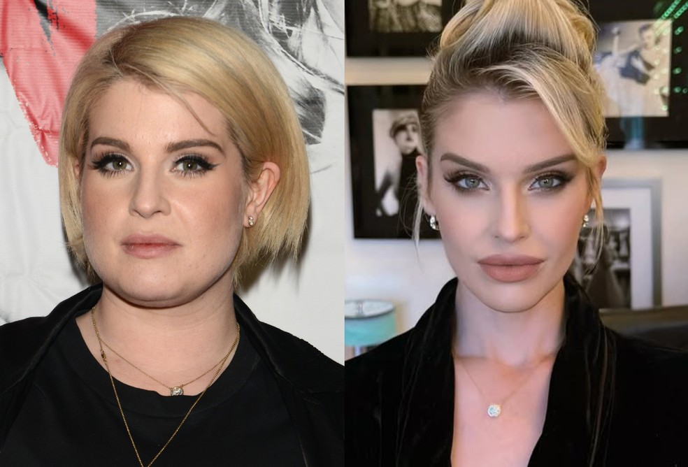 Kelly Osbourne antes e depois — Foto: The Getty Images e Reprodução/Instagram