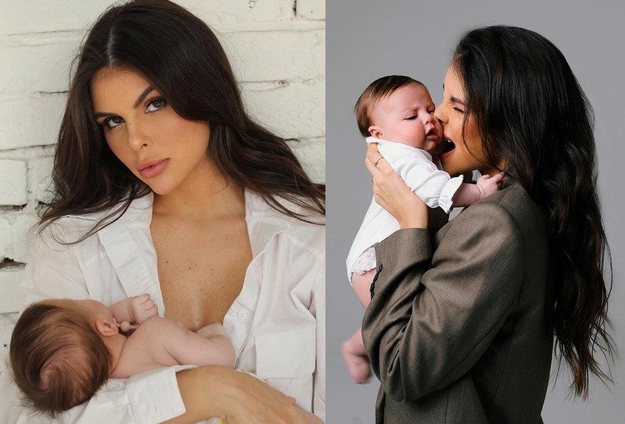 Amanda Kimberlly publica primeiro ensaio de fotos de Helena, sua filha com  Neymar; veja fotos