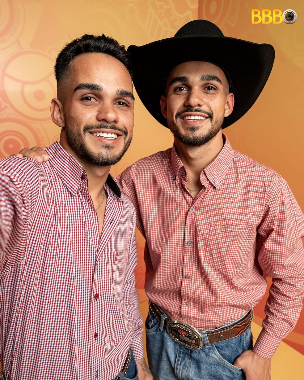 João Gabriel e João Pedro, irmãos gêmeos, entram no BBB 25 — Foto: Divulgação