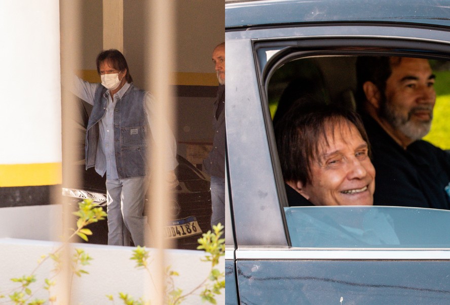 Roberto Carlos deixa hotel em Gramado após sofrer acidente; fotos e vídeo