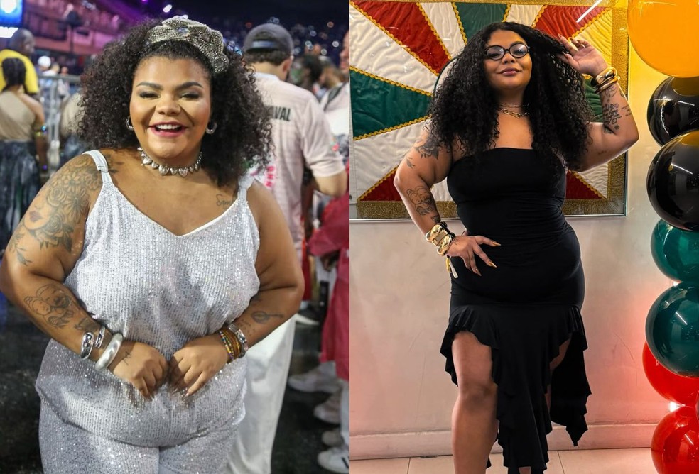 Antes e depois de Flora Cruz — Foto: Reprodução/Instagram