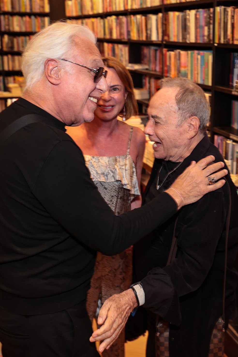 Antonio Fagundes, Mari Saade e Stênio Garcia — Foto: Victor Chapetta/BrazilNews