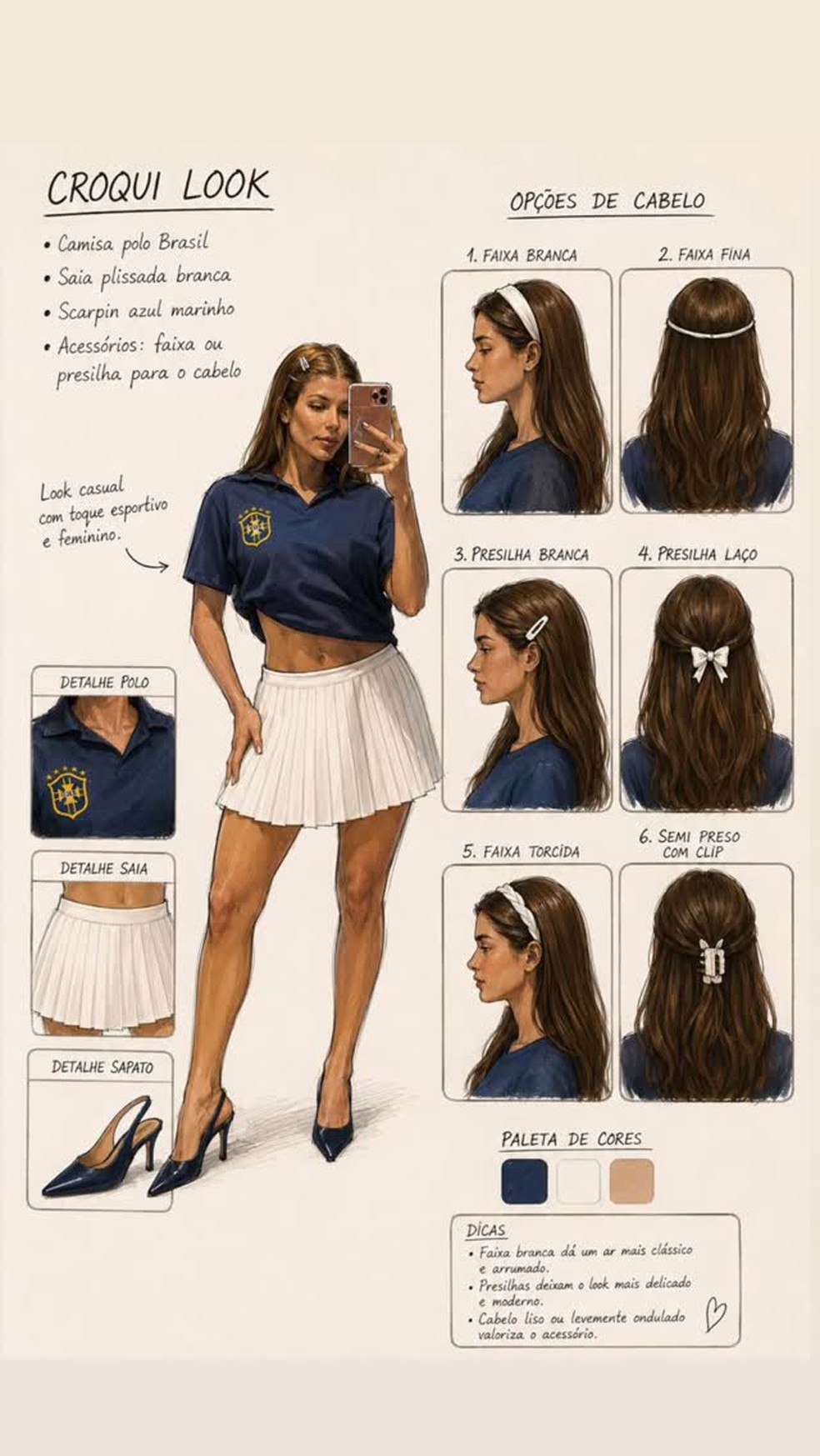 Look brasilcore de Jaquelline Grohalski para a Copa do Mundo — Foto: Reprodução/Instagram