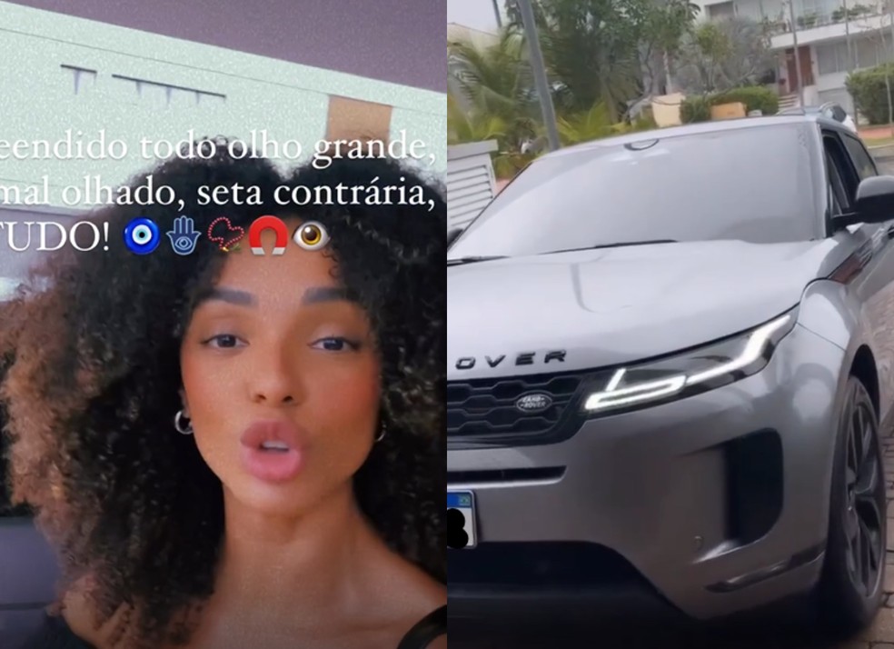 Brunna Gonçalves ganha carro de luxo de Ludmilla e repreende 'mau olhado' — Foto: Instagram 