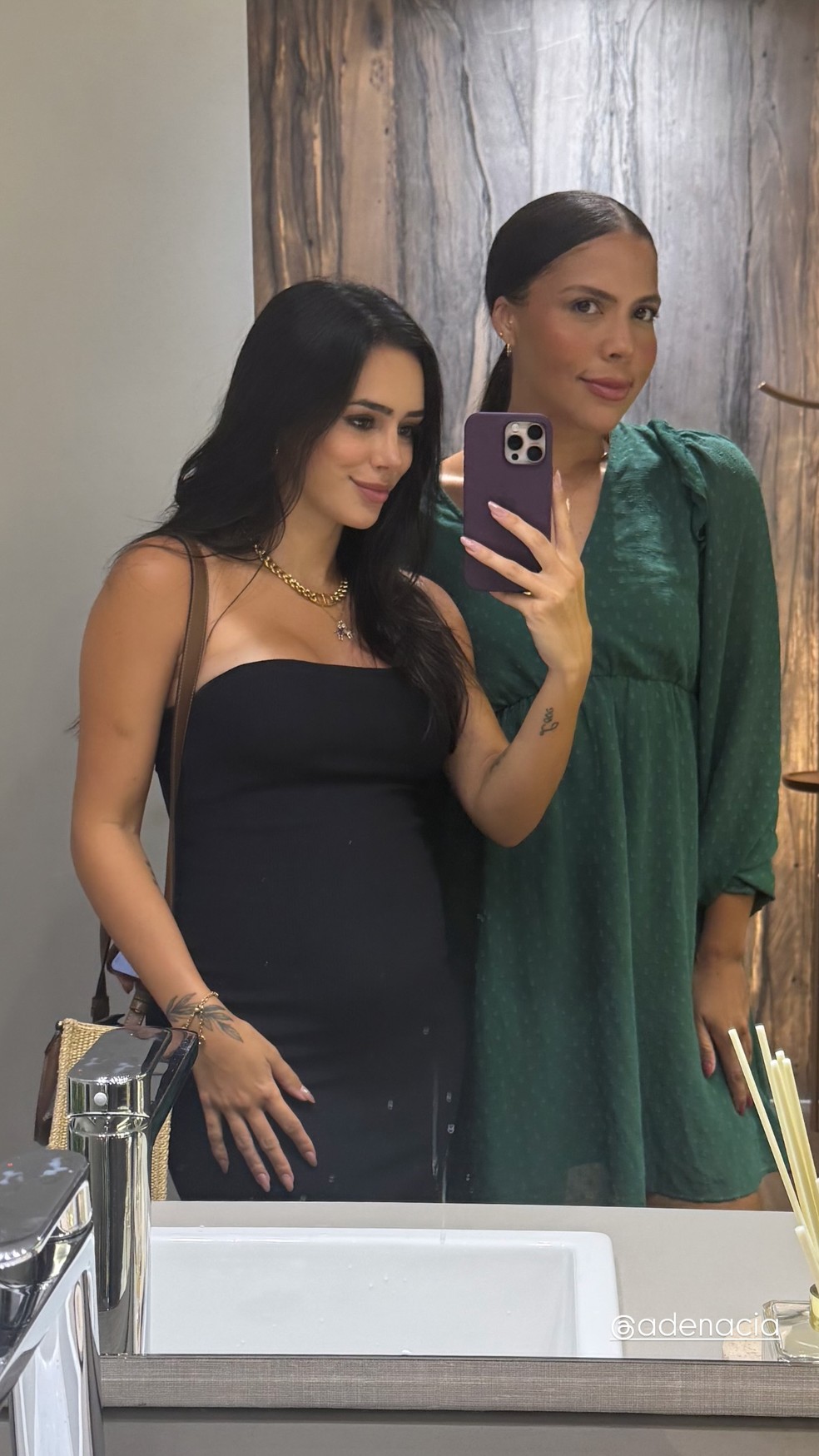 Bruna Biancardi e Adenácia — Foto: Reprodução/Instagram