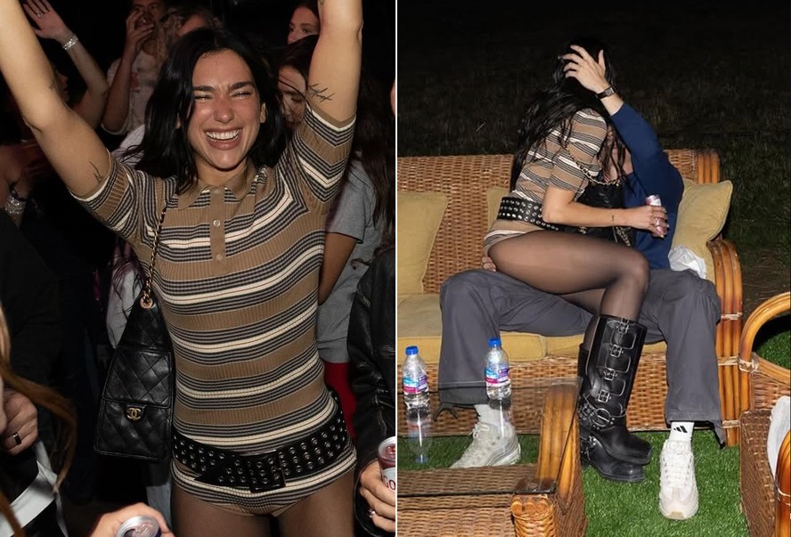 Dua Lipa com Callum Turner no Sunny Hill Festival
