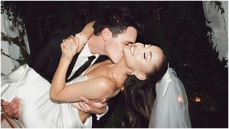 Ariana Grande e Dalton Gomez se casaram em maio de 2021
