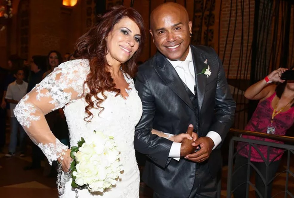 Rick com a esposa, Geralda Helena — Foto: Manuela Scarpa/Foto Rio News