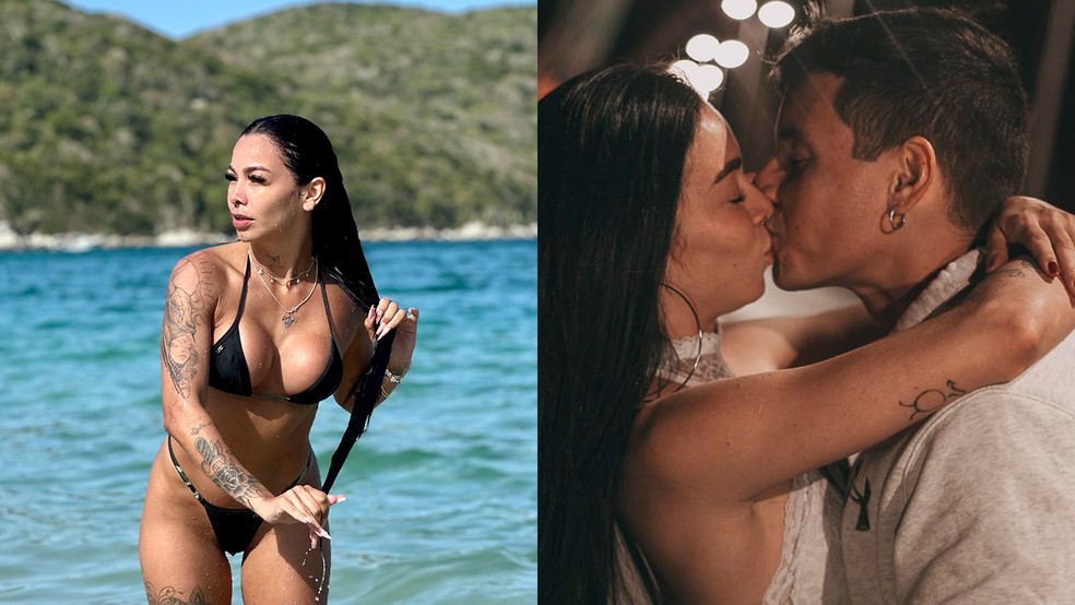 Gisa Custolli e o marido — Foto: Divulgação