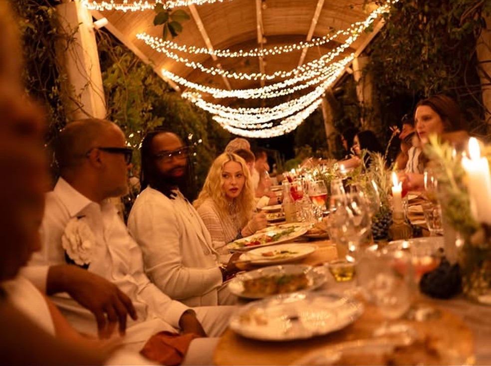 Madonna em comemoração dos 68 anos — Foto: Reprodução/Instagram
