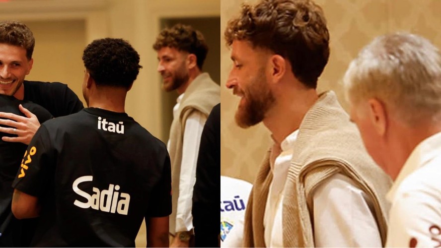 Léo Pereira erra look para jantar da CBF e ganha 'confere' de Ancelotti