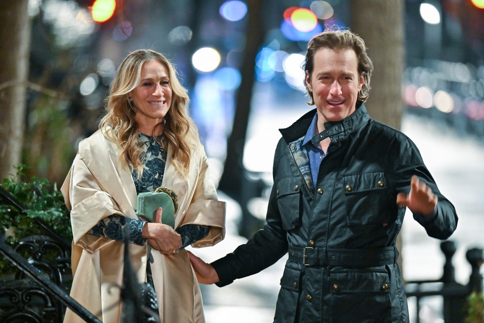 Sarah Jessica Parker e John Corbett — Foto: Getty Images