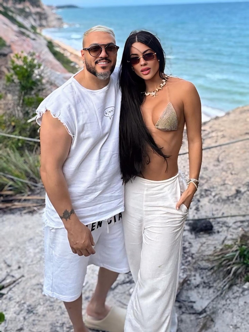 Belo e Rayane Figliuzzi — Foto: Reprodução/Instagram