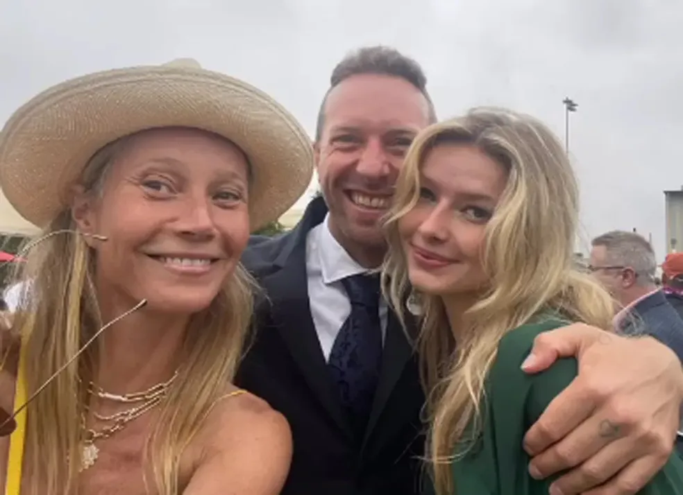 Gwyneth Paltrow, Chris Martin e Apple Martin — Foto: Reprodução / Instagram