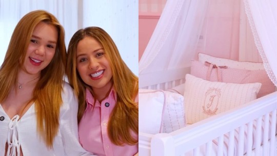 Mari Fernandez e Júlia Ribeiro mostram detalhes do quarto da primeira filha, Isabela; vídeo