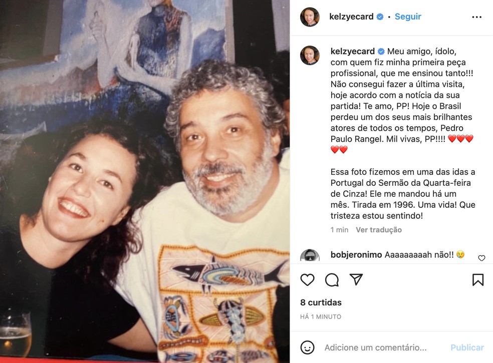 Kelzy Ecard e Pedro Paulo Rangel — Foto: Reprodução / Instagram
