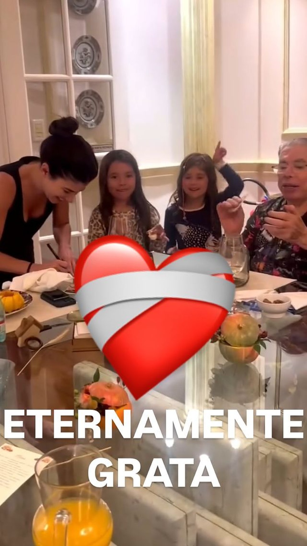Renata Abravanel resgata clique com Silvio Santos — Foto: Reprodução/Instagram