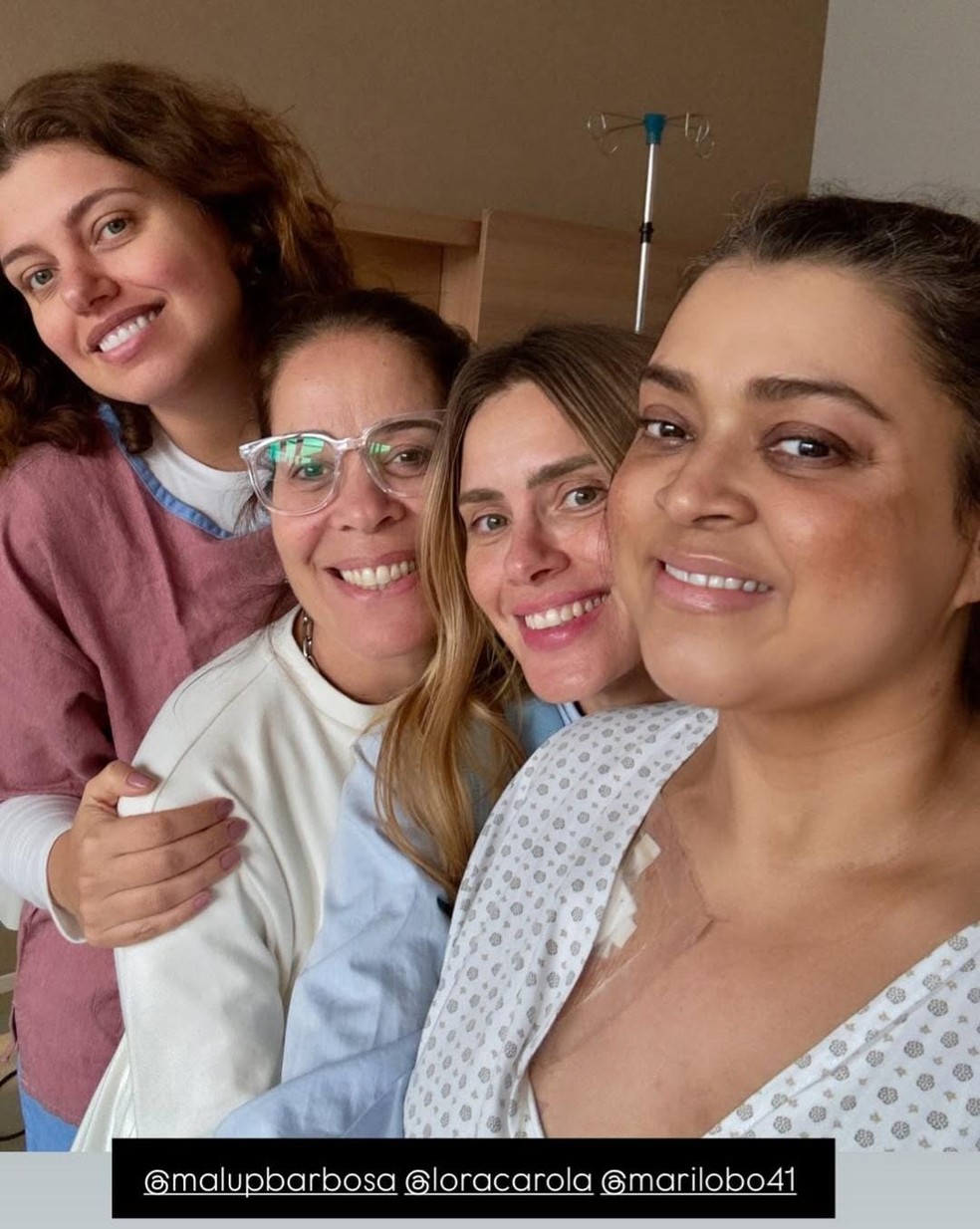 Carolina Dieckmann visitou Preta Gil — Foto: Reprodução/Instagram