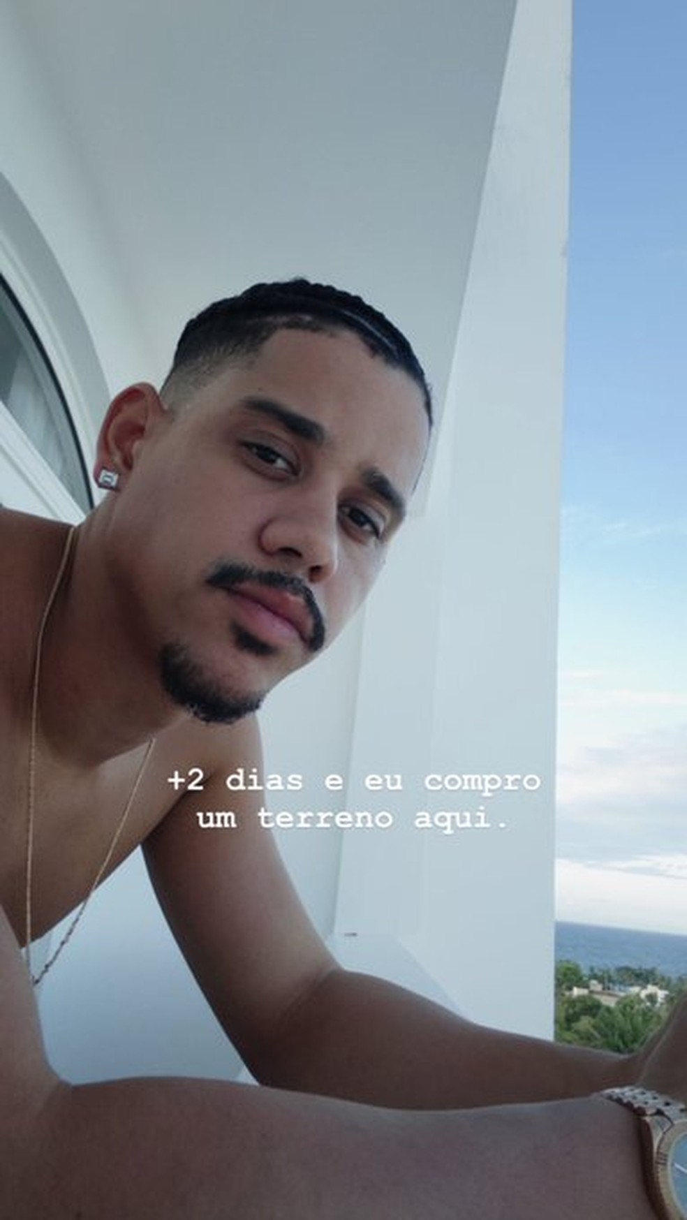 Cauê Campos em Salvador — Foto: Reprodução/Instagram