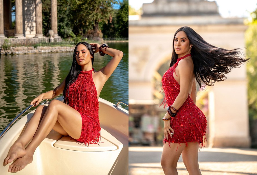 Isabelle Nogueira faz ensaio fotográfico em Roma