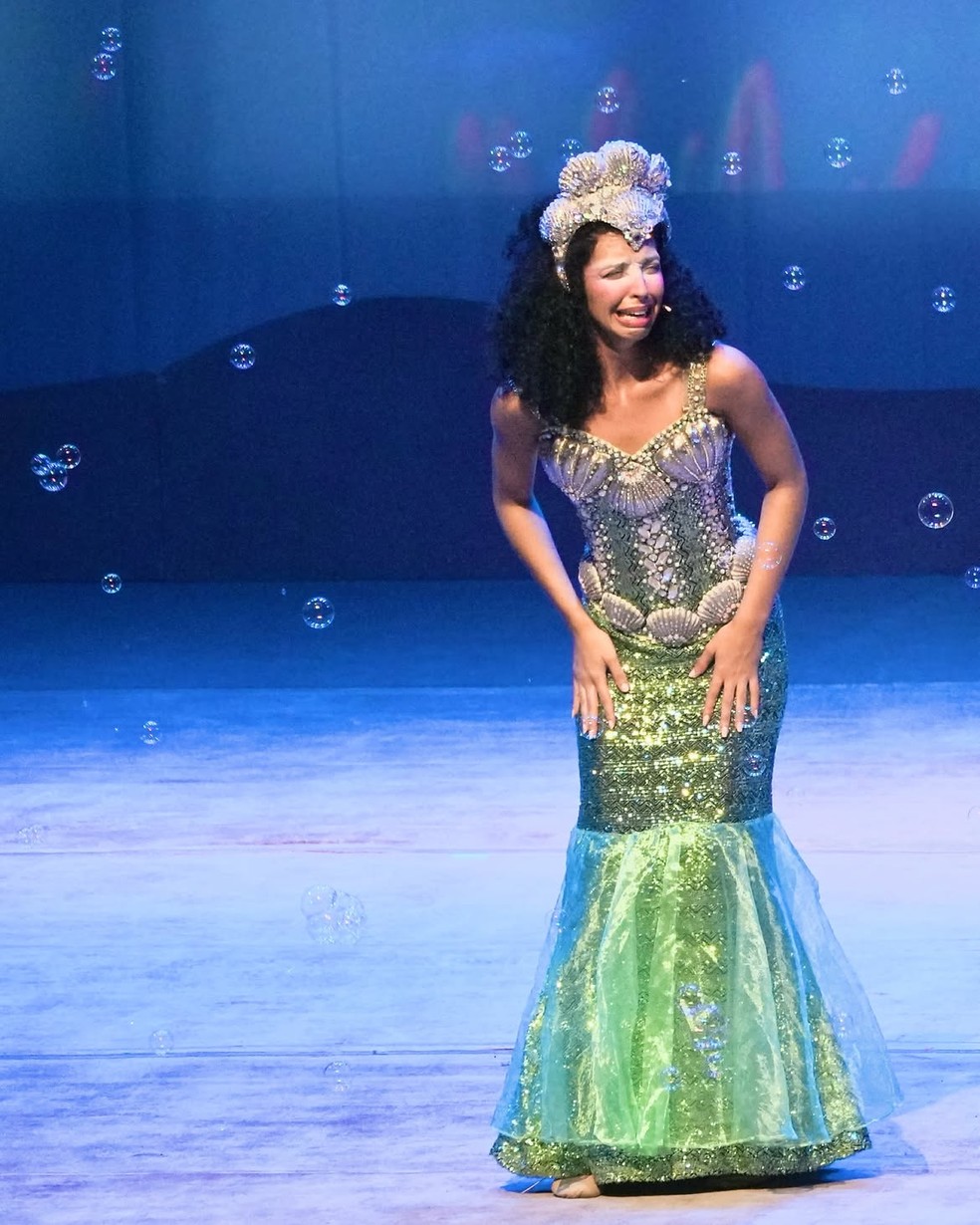 Agnes Brichta interpreta Ariel, a Pequena Sereia, em 'Sonho Encantado de Cordel' — Foto: Waype Films