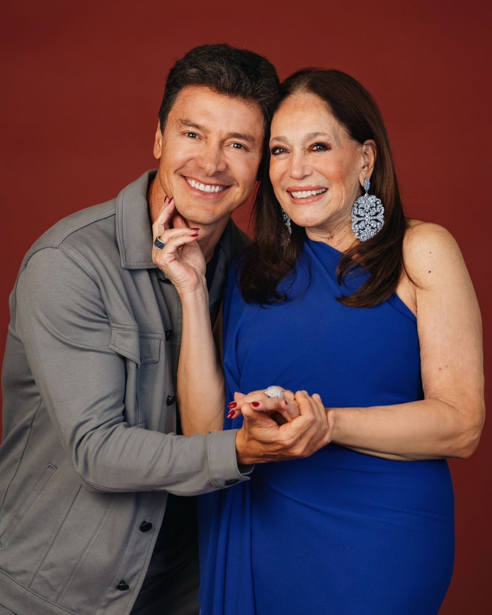 Rodrigo Faro e Susana Vieira reprisam parceria de 25 anos atrás, agora no reality show 'Herança em Jogo' — Foto: Globo