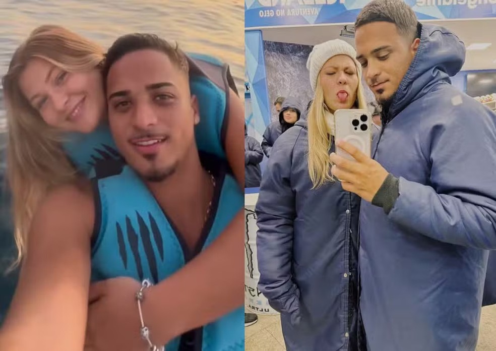 Nikki Meneghel, sobrinha de Xuxa, e o namorado, João Vitor Peçanha — Foto: Reprodução/Instagram