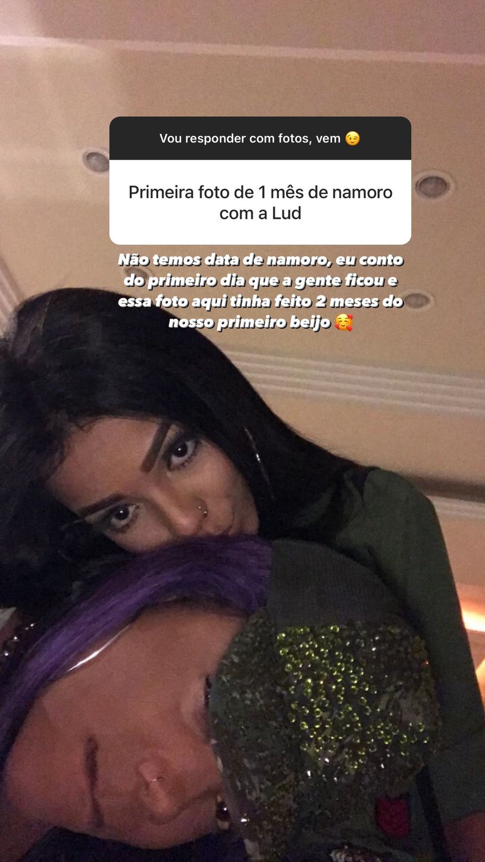 Brunna Gonçalves responde seguidores na web — Foto: Instagram