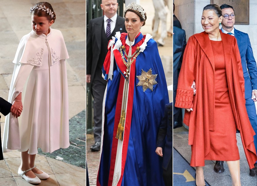 A princesa Charlotte, Kate Middleton e Janja Lula da Silva