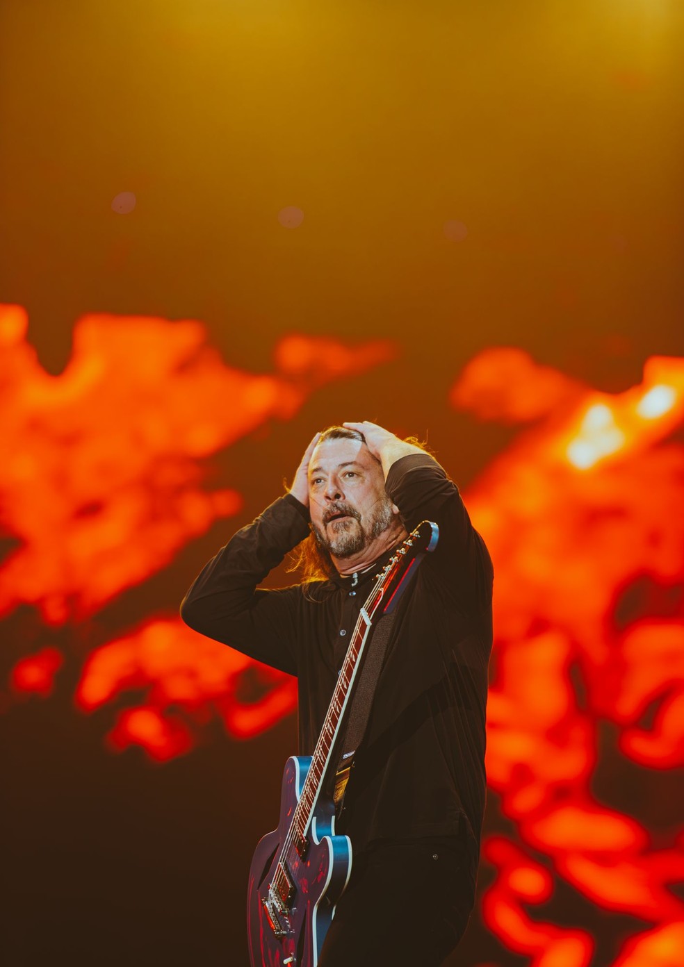 Dave Grohl, vocalista do Foo Fighters — Foto: Rafael Strabelli/Quem