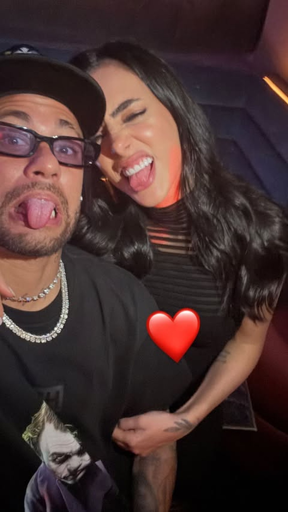 Grávida, Bruna Biancardi curte balada ao lado de Neymar — Foto: Reprodução/Instagram