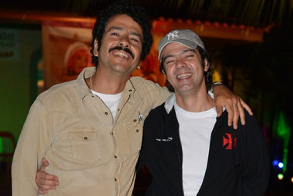 Marcos Palmeira e Bruno Mazzeo são primos em primeiro grau — Foto: AgNews