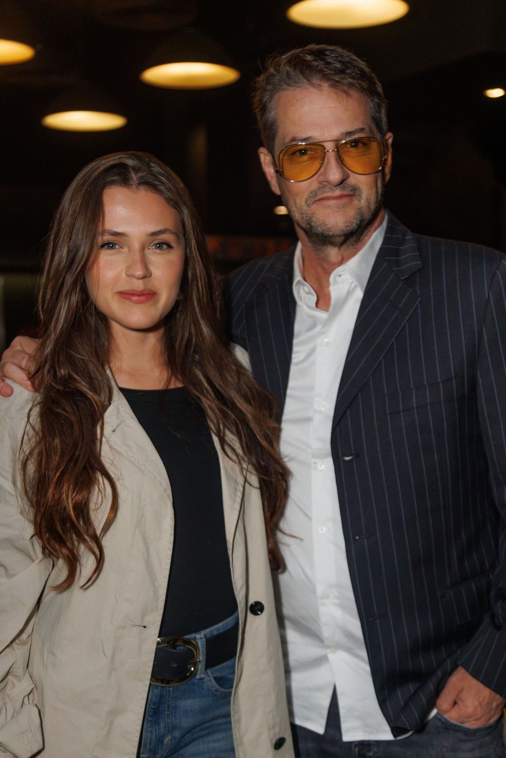 Catarina Mandelli e o pai, Marcelo Serrado — Foto: Patrícia Devoraes/ Brazil News