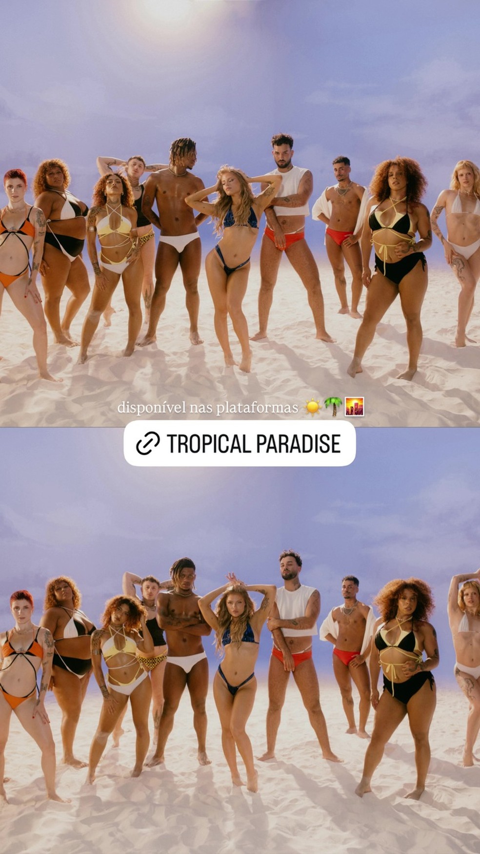 Luísa Sonza mostra bastidores do clipe 'Tropical Paradise' — Foto: Reprodução/Instagram