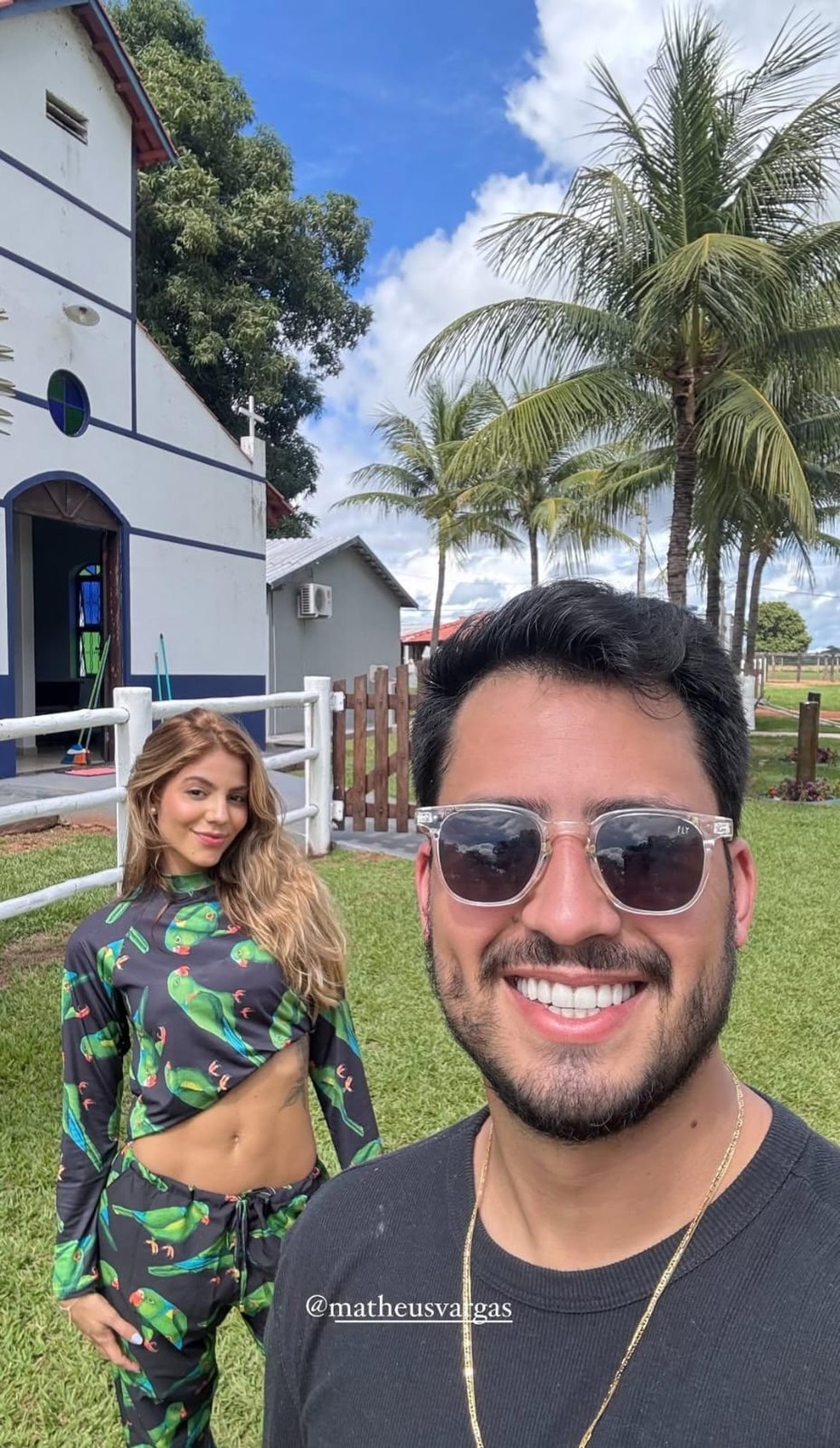 Hariany Almeida e Matheus Vargas — Foto: Reprodução/Instagram