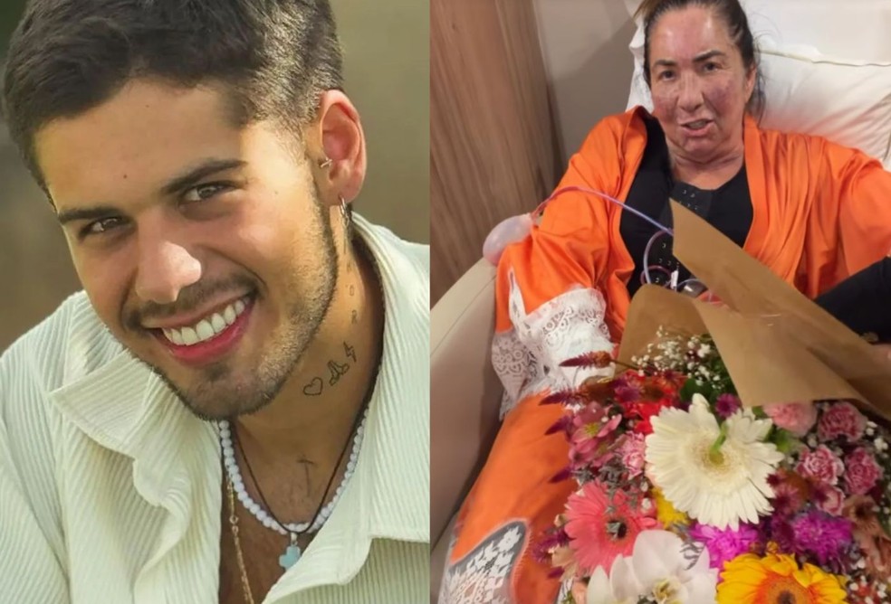 Zé Felipe envia flores para a mãe de Virginia Fonseca — Foto: Reprodução/Instagram