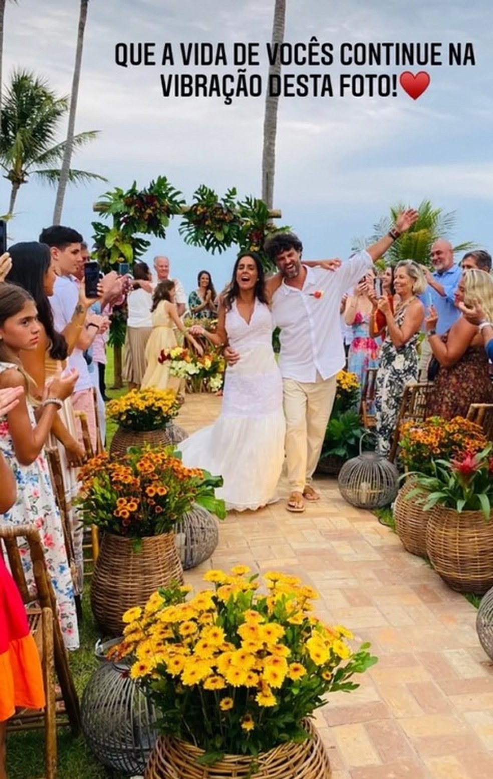 Casamento de André Vianna e Carol Barcellos — Foto: Reprodução/Instagram