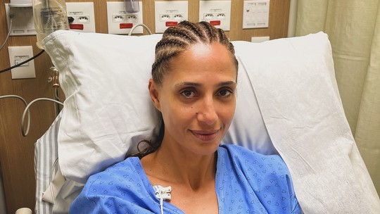 Camila Pitanga revela diagnóstico ao postar foto no hospital