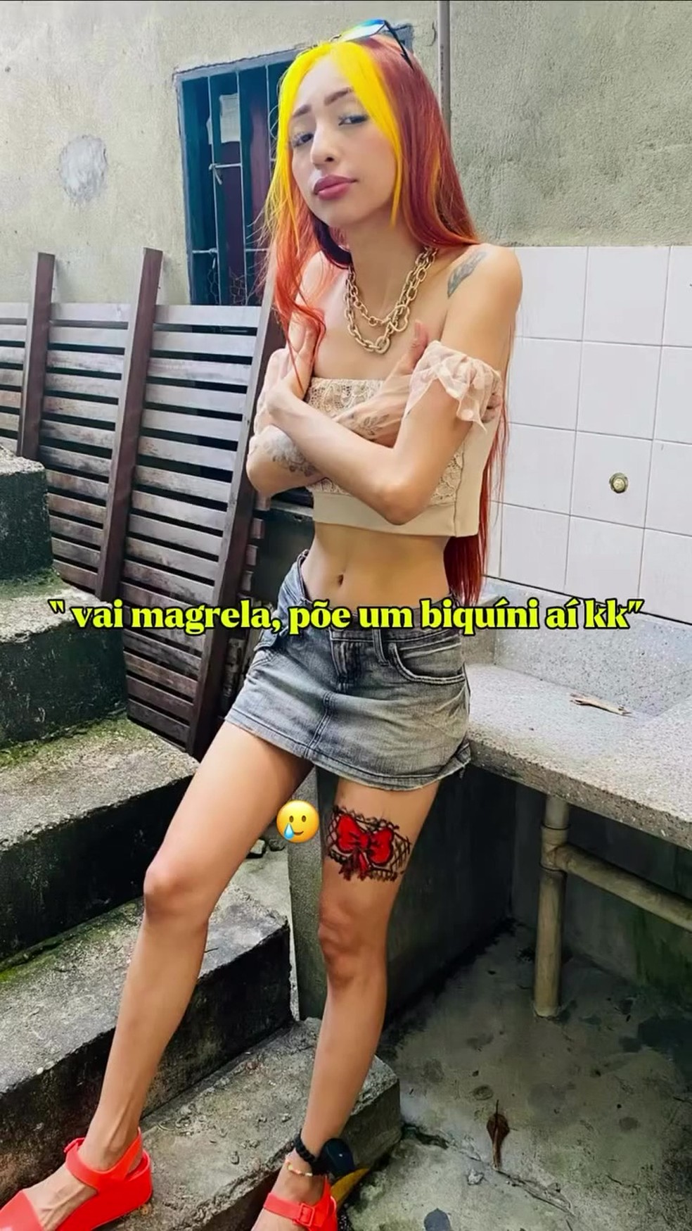 Antes de Ruivinha de Marte &mdash; Foto: Reprodu&ccedil;&atilde;o/Instagram