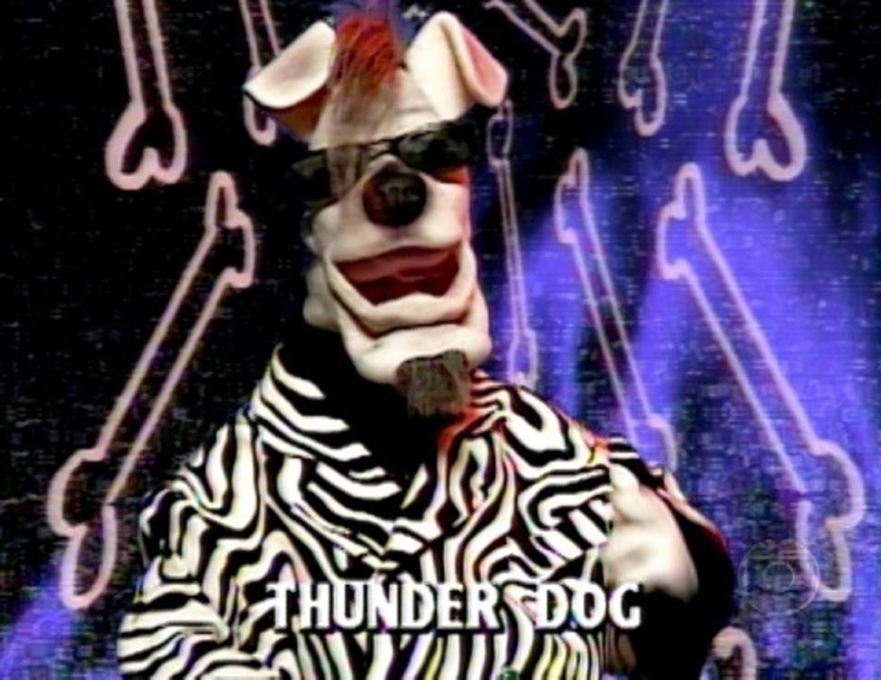Thunderdog era inspirado em Thunderbird, então VJ de sucesso da MTV — Foto: Reprodução