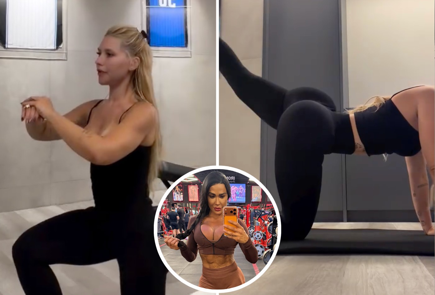 Virginia faz treino de glúteos montado por IA de Gracyanne Barbosa: 