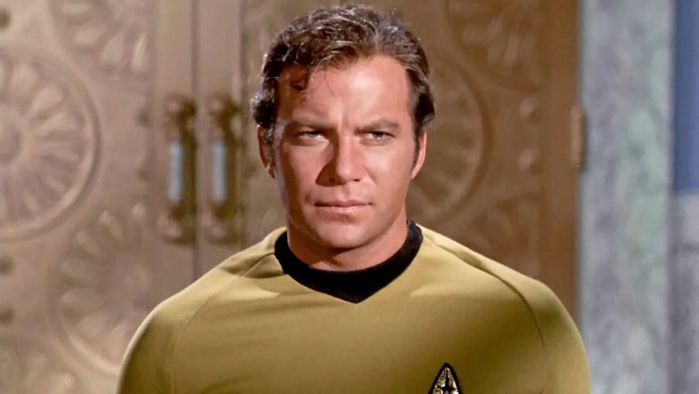 William Shatner como Capitão Kirk em 'Star Trek' — Foto: Divulgação