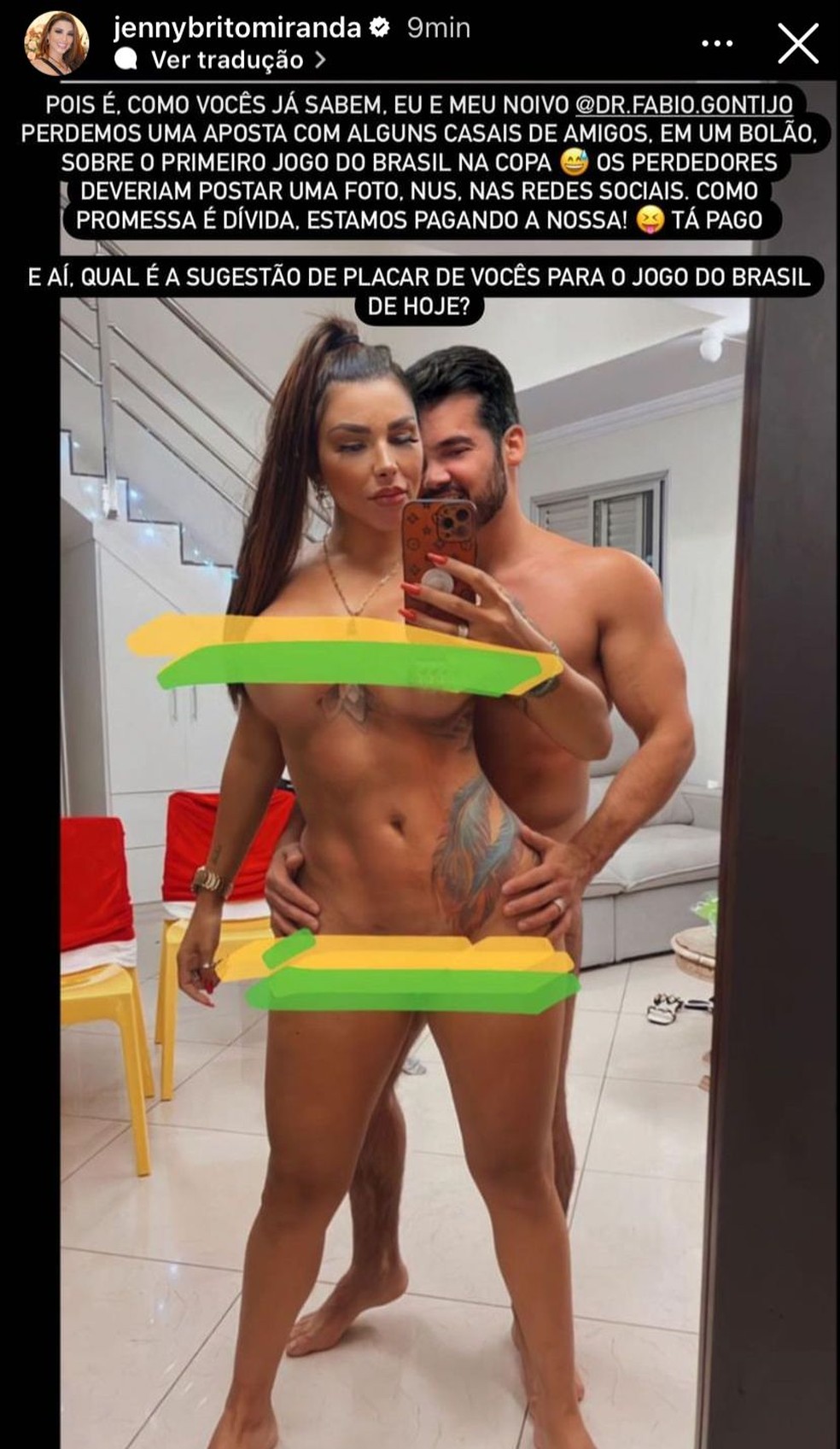 Jenny miranda fudendo - Jenny Miranda posta clique sensual com marido e web  aponta uso exagerado de edição