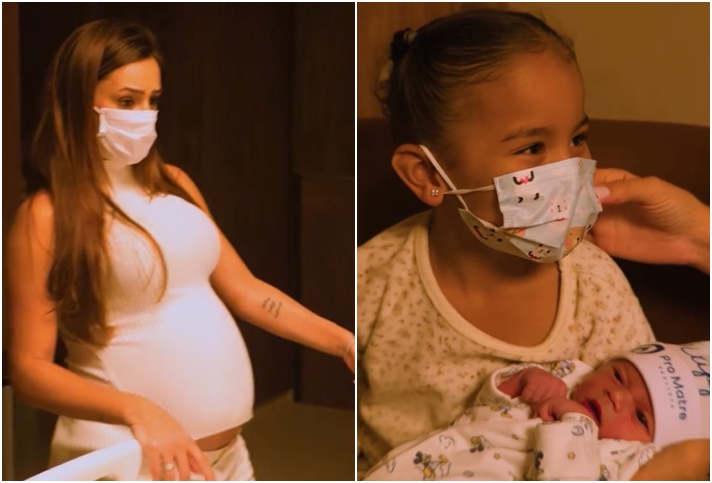 Filha de Neymar conhece primo recém-nascido e faz pergunta inusitada à tia; assista