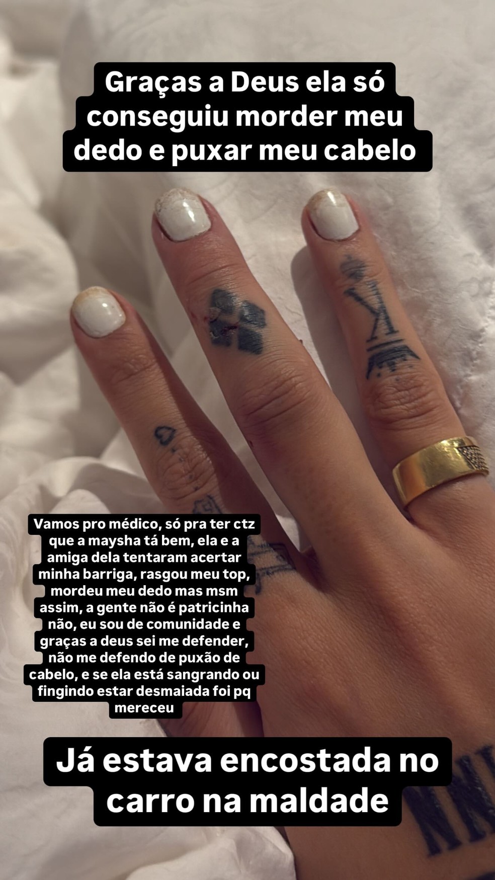 Story de Bia Miranda &mdash; Foto: Reprodu&ccedil;&atilde;o/Instagram