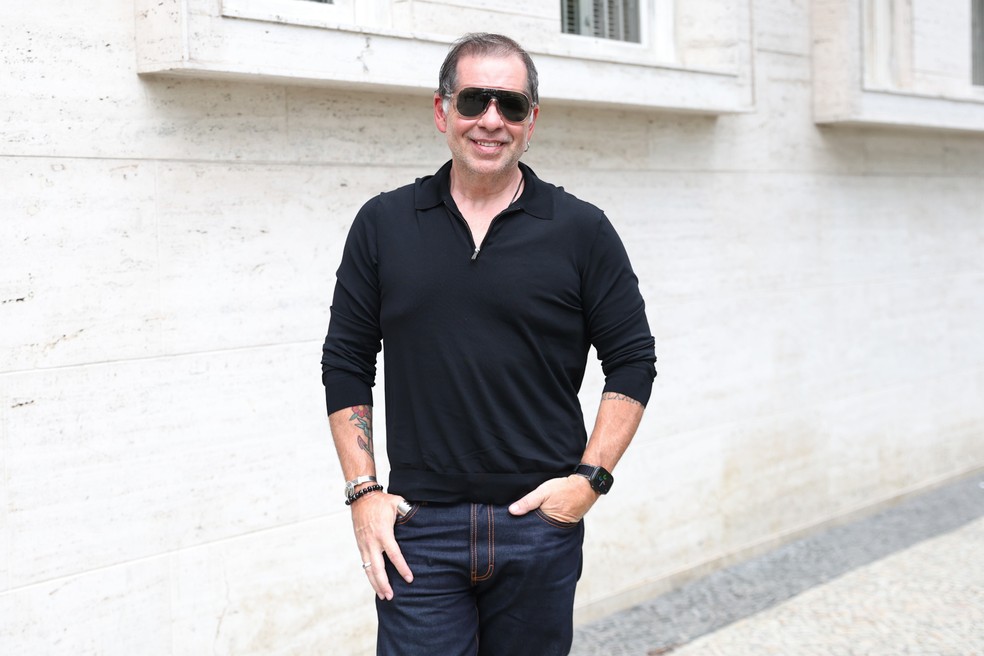 Leandro Hassum na Feijoada do Saldanha, no Rio de Janeiro — Foto: Roberto Filho/Brazil News