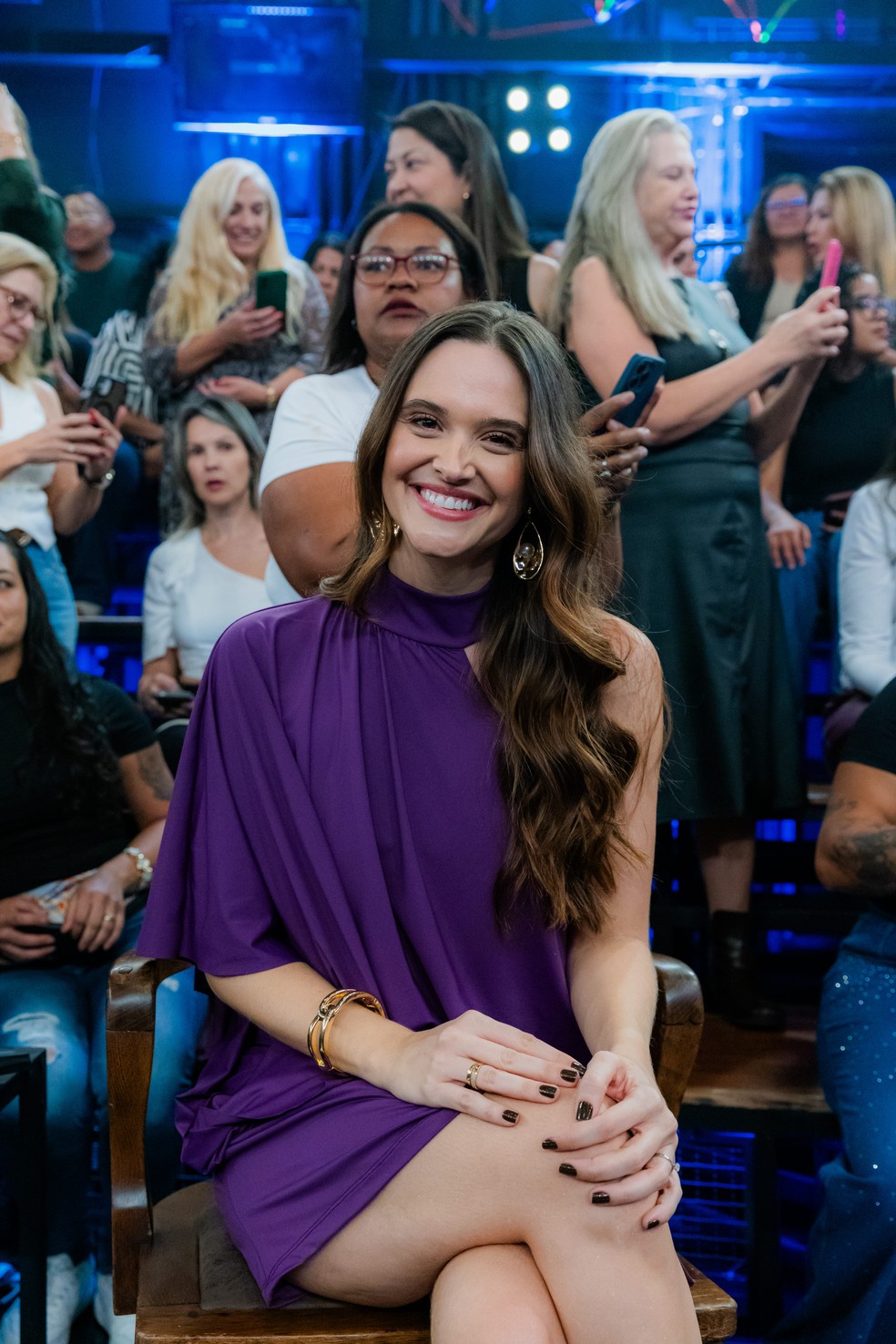 Juliana Paiva durante ‘Altas Horas’ do próximo sábado (24)  — Foto: Globo/ Miguel Salvatore