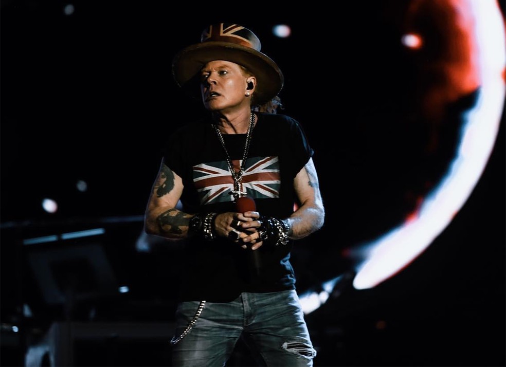 Axl Rose, do Guns N' Roses — Foto: Reprodução / Instagram oficial Guns N'Roses